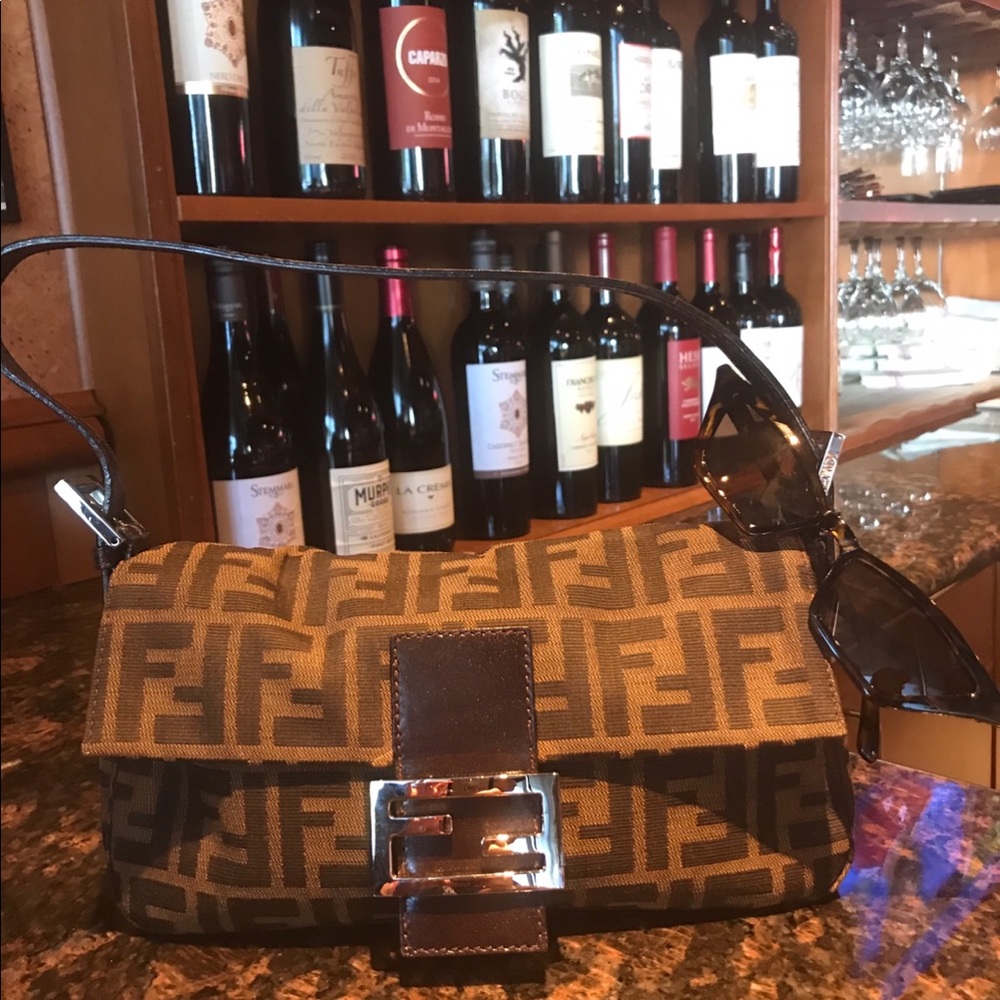 Authentic FENDI Zucca Pattern Mamma Bucket bag